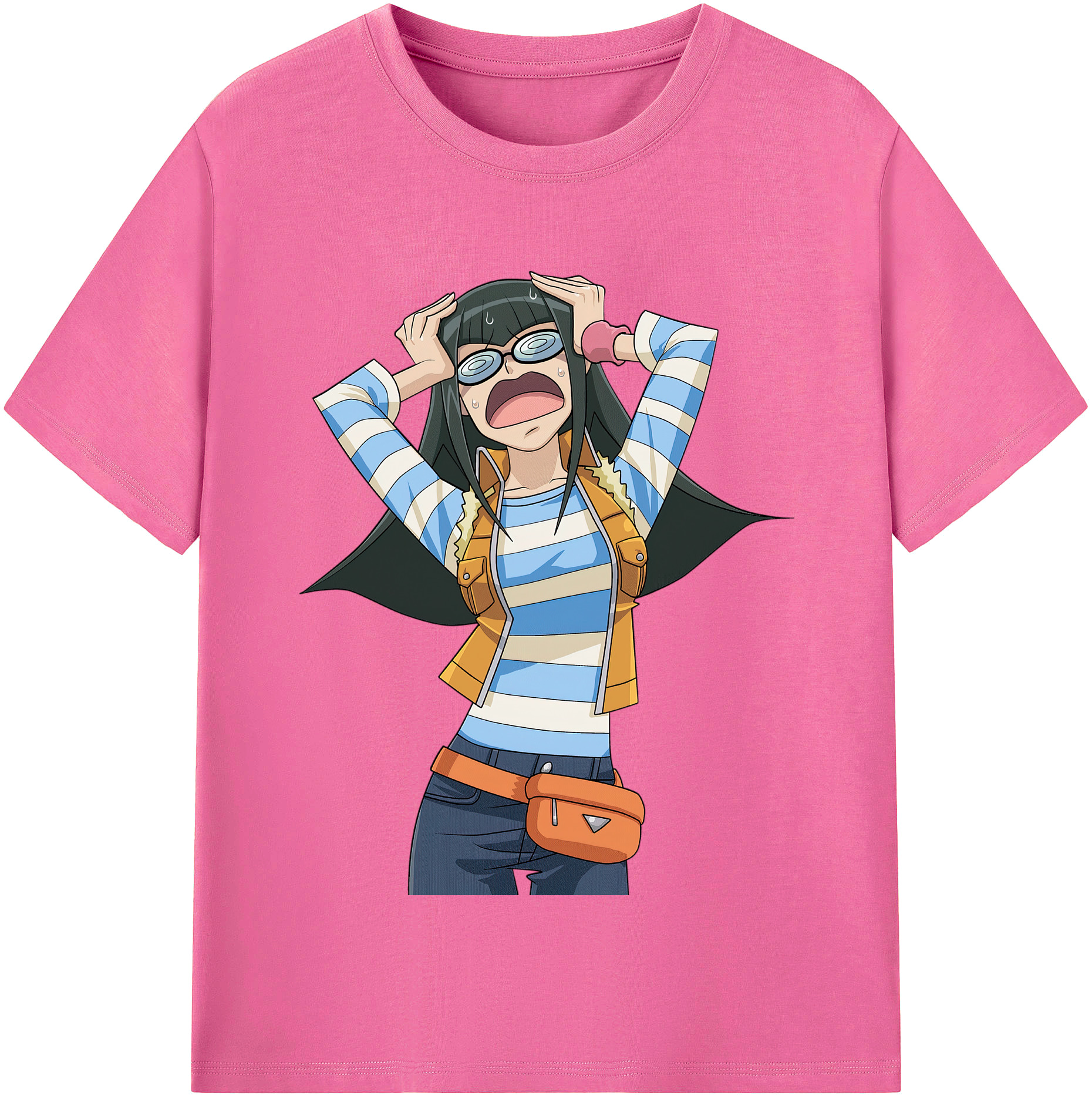 （画像用） 遊☆戯☆王 Yu-Gi-Oh! レディースカジュアルプリントTシャツ（綿100％）
